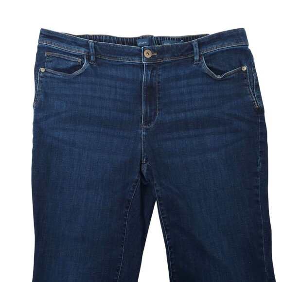 J Jill Authentic Fit Slim Ankle Jeans Womens 18 Stretch Waist Mid Rise Denim - Picture 9 of 15